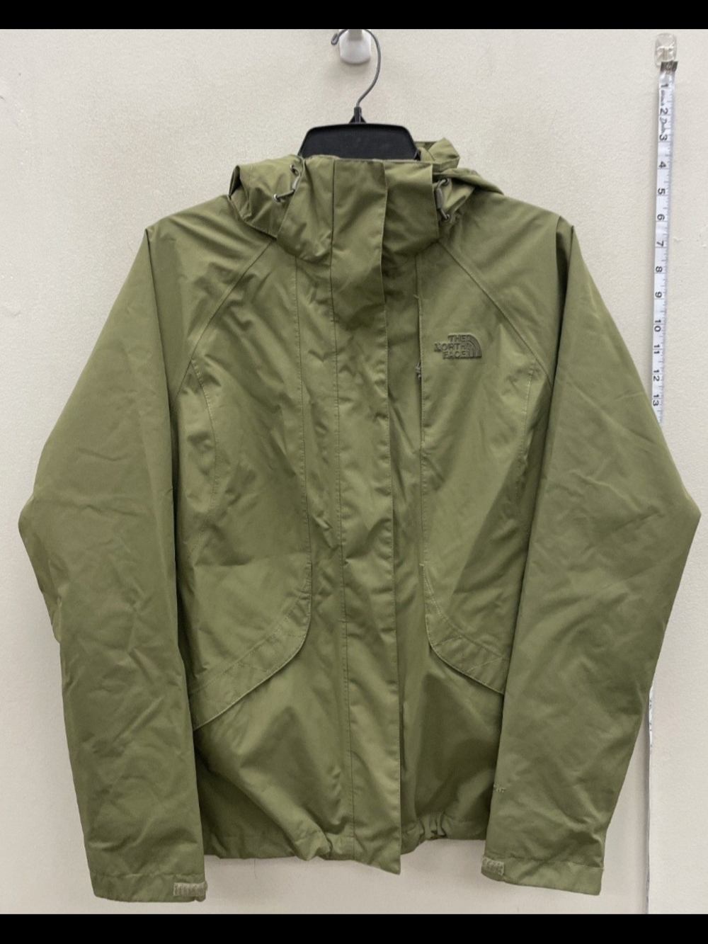 The North Face Olive Green Hooded Jacket size Small